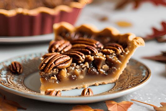 Dekadent südliche Bourbon -Pekannusskuchen mit einer Butterkruste