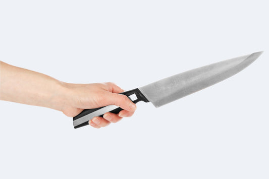 Was macht ein Messer linkshändig oder rechtshändig?