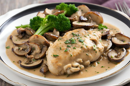 Marsala -Huhn mit Pilzsauce