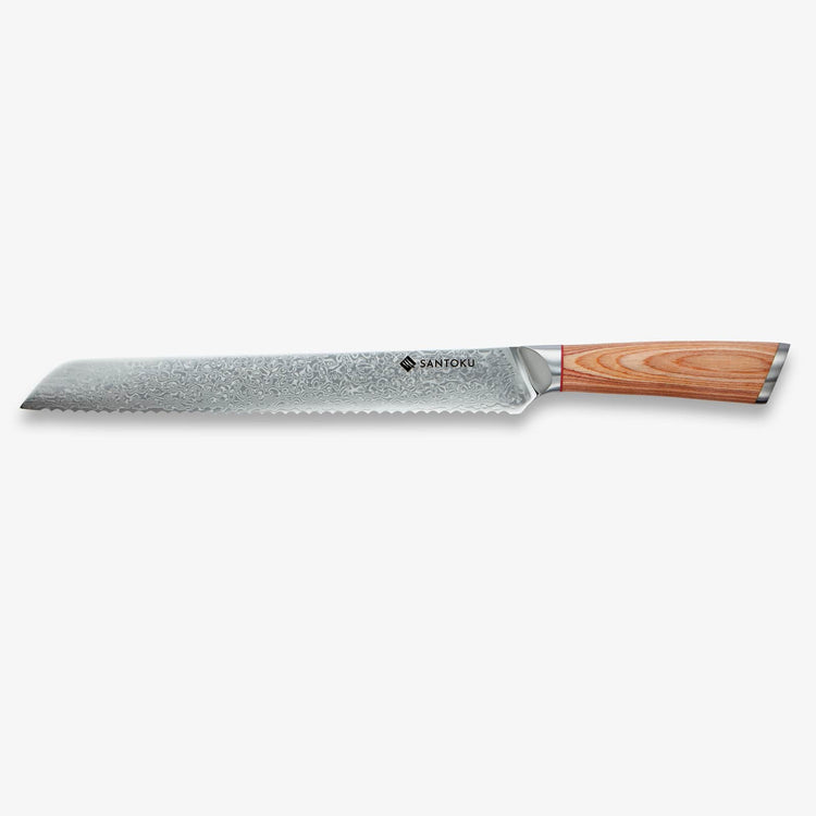 Haruta 5-teiliges Küchenmesserset aus japanischem VG10-Damaststahl mit Holzgriffen und Scheiden