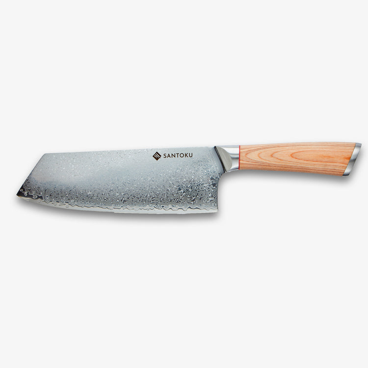 Haruta 10-teiliges Küchenmesserset aus japanischem Damaststahl VG10 mit Holzgriffen und Scheiden