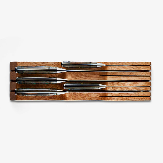 Küchenmesserschublade | Tisch-Organizer aus Holz