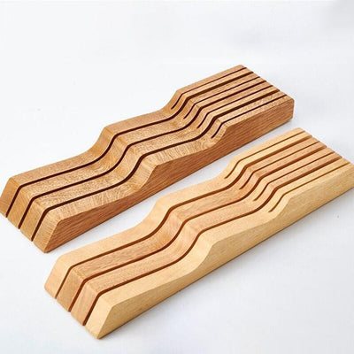 Küchenmesserschublade | Tabletop -Holzorganisator